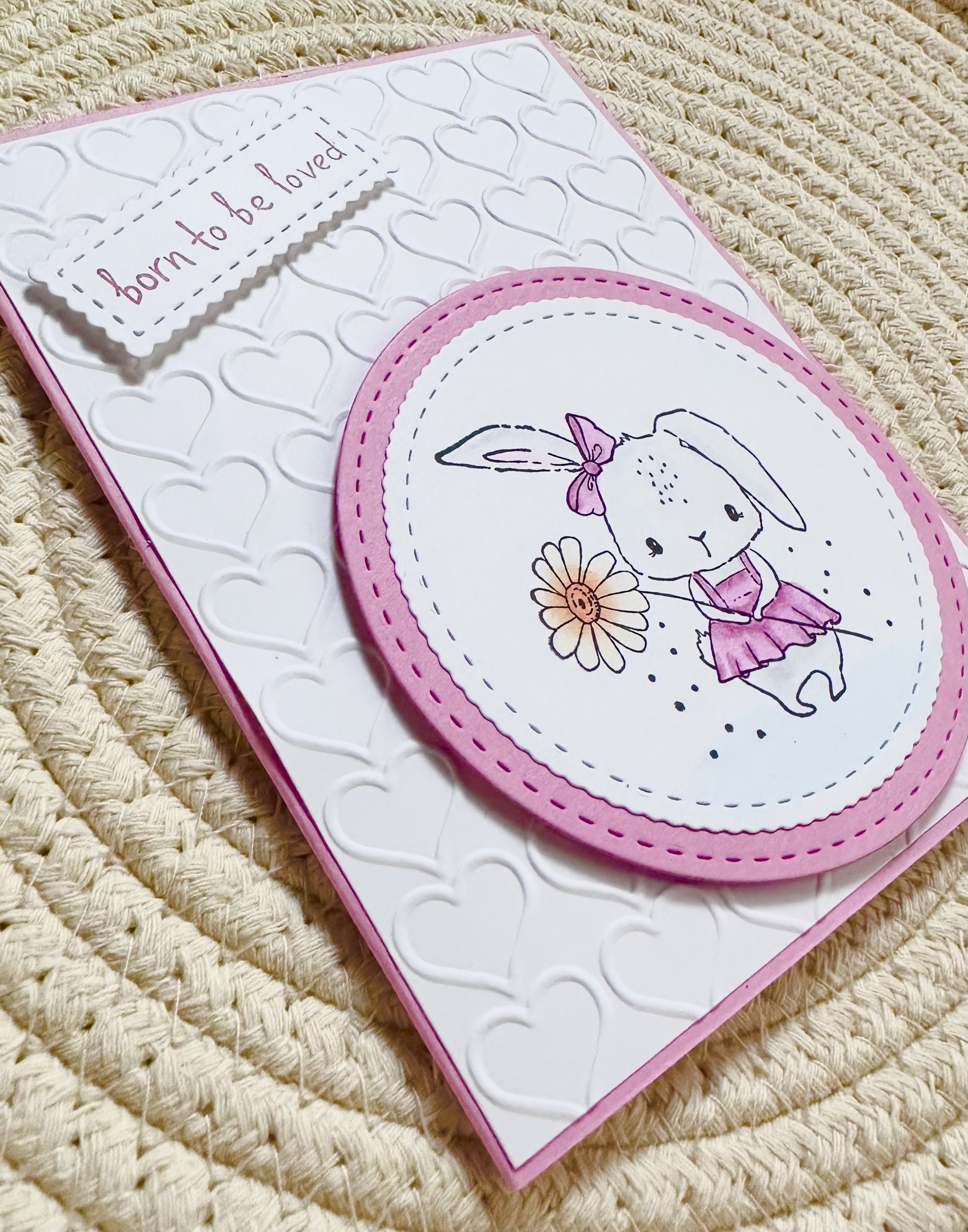 Born to be Loved – New Baby Girl Card